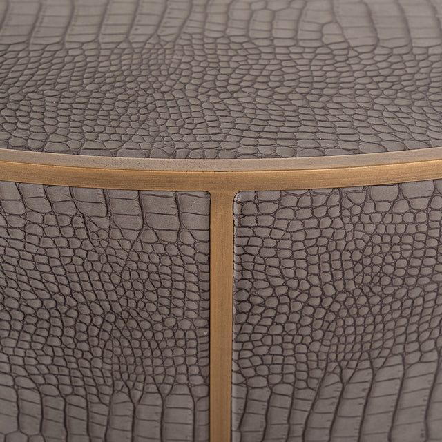 Salontafel Classio 100Ø (Brushed Gold) van Richmond Interiors – Luxe comfort op maat van PureWonen. Vraag naar de beste prijs.