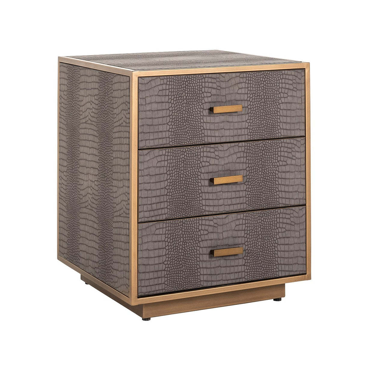 Ladenkast Classio 3-laden (Brushed Gold) van Richmond Interiors – Luxe comfort op maat van PureWonen. Vraag naar de beste prijs.