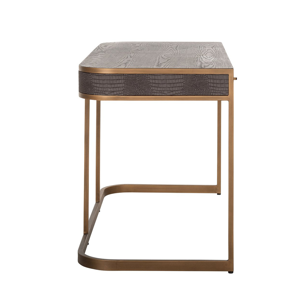Bureau Classio 2-laden (Brushed Gold) van Richmond Interiors – Luxe comfort op maat van PureWonen. Vraag naar de beste prijs.