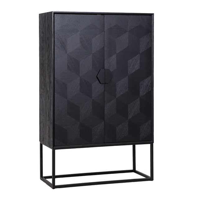 Wandkast Blax 2-deuren (Black) van Richmond Interiors – Luxe comfort op maat van PureWonen. Vraag naar de beste prijs.