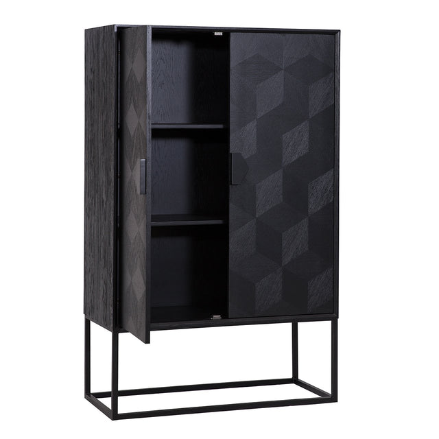 Wandkast Blax 2-deuren (Black) van Richmond Interiors – Luxe comfort op maat van PureWonen. Vraag naar de beste prijs.