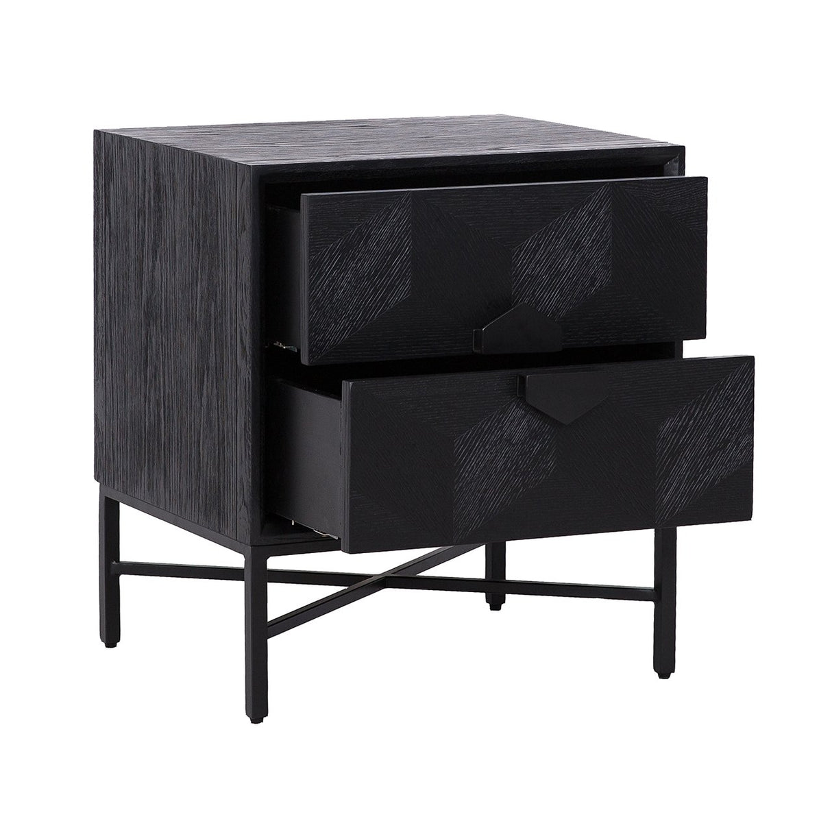 Ladenkast Blax 2-laden (Black) van Richmond Interiors – Luxe comfort op maat van PureWonen. Vraag naar de beste prijs.