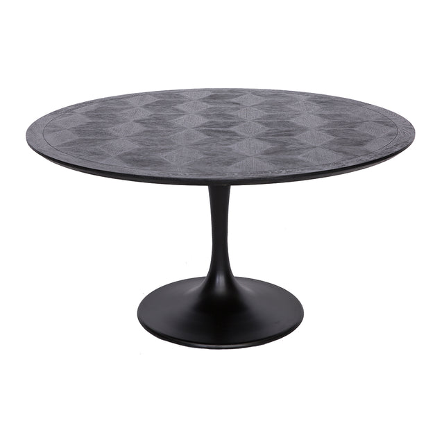 Eettafel Blax 140Ø (Black) van Richmond Interiors – Luxe comfort op maat van PureWonen. Vraag naar de beste prijs.