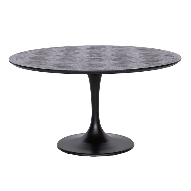Eettafel Blax 140Ø (Black) van Richmond Interiors – Luxe comfort op maat van PureWonen. Vraag naar de beste prijs.