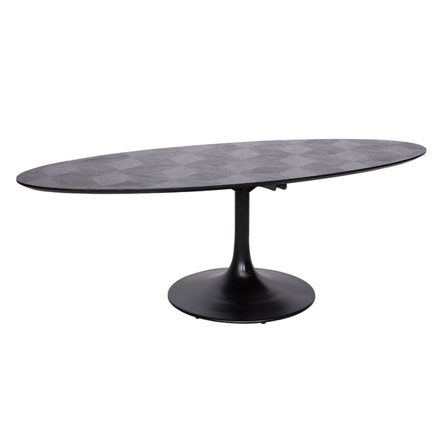 Eettafel Blax ovaal 250 (Black) van Richmond Interiors – Luxe comfort op maat van PureWonen. Vraag naar de beste prijs.