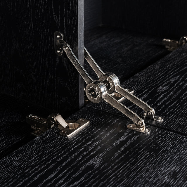 TV-dressoir Blax 2-kleppen 1-plank (Black) van Richmond Interiors – Luxe comfort op maat van PureWonen. Vraag naar de beste prijs.