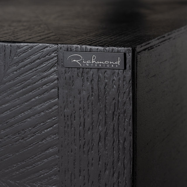 TV-dressoir Blax 2-kleppen 1-plank (Black) van Richmond Interiors – Luxe comfort op maat van PureWonen. Vraag naar de beste prijs.