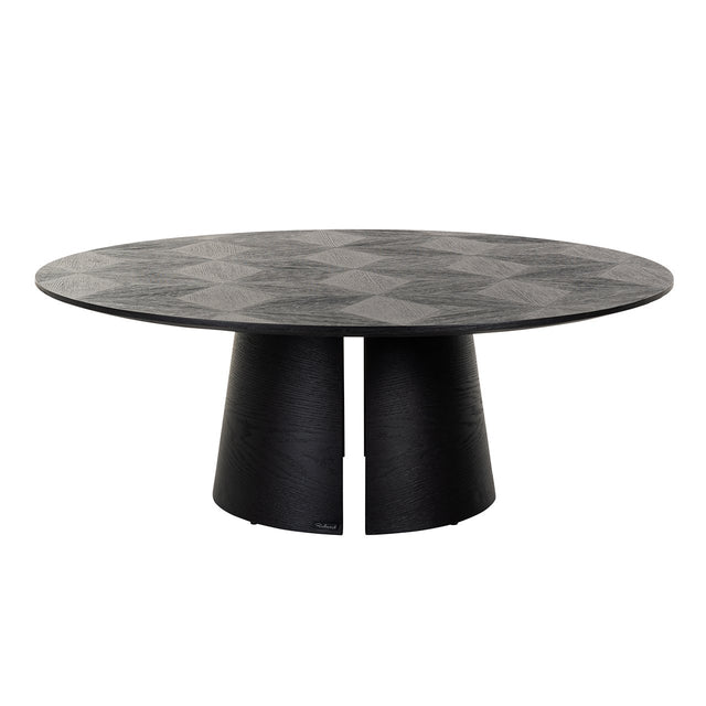 Salontafel Blax 110Ø (Black) van Richmond Interiors – Luxe comfort op maat van PureWonen. Vraag naar de beste prijs.