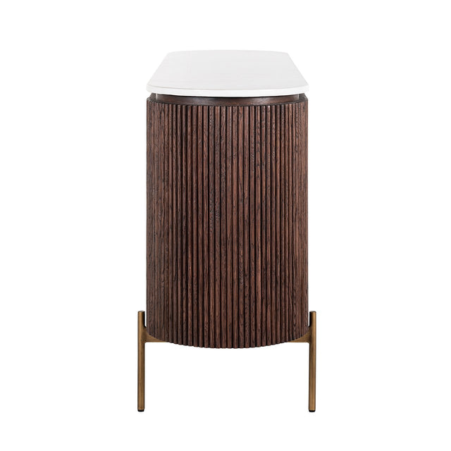 Dressoir Barkley 3-deuren (Brushed Gold) van Richmond Interiors – Luxe comfort op maat van PureWonen. Vraag naar de beste prijs.