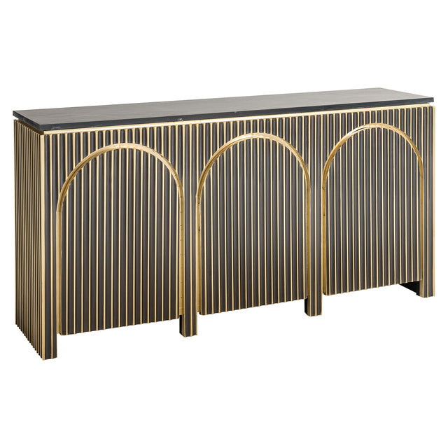 Dressoir Les Arcs 3-deurs (Brushed Gold) van Richmond Interiors – Luxe comfort op maat van PureWonen. Vraag naar de beste prijs.