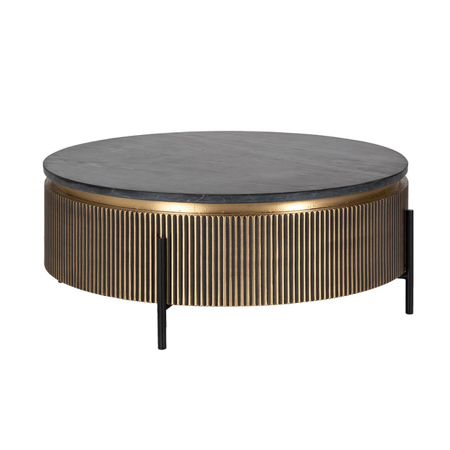 Salontafel Ironville 90Ø (Gold) van Richmond Interiors – Luxe comfort op maat van PureWonen. Vraag naar de beste prijs.