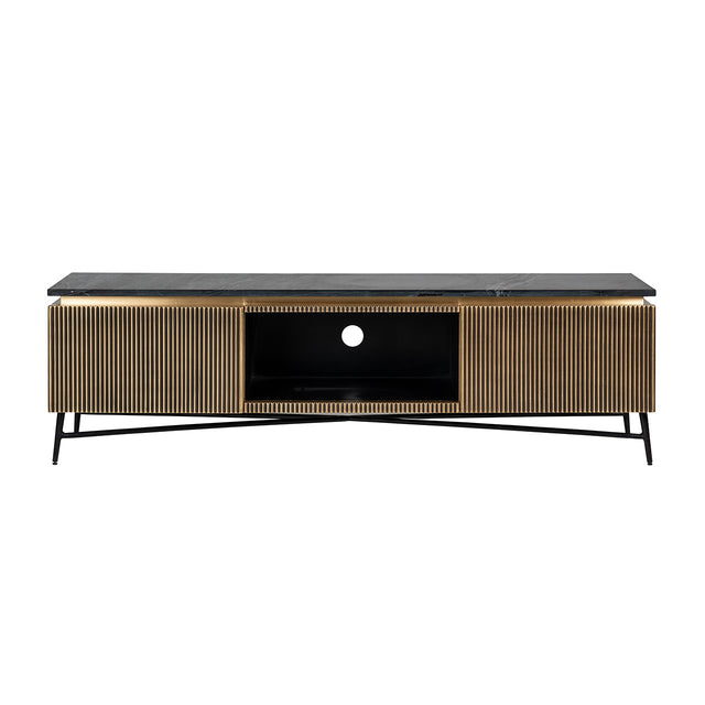 TV-dressoir Ironville 2-deuren (Gold) van Richmond Interiors – Luxe comfort op maat van PureWonen. Vraag naar de beste prijs.