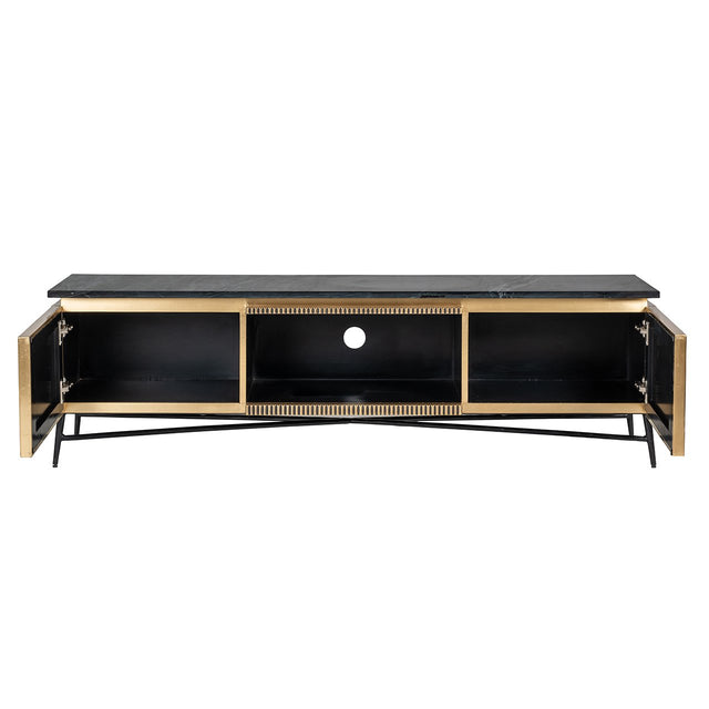 TV-dressoir Ironville 2-deuren (Gold) van Richmond Interiors – Luxe comfort op maat van PureWonen. Vraag naar de beste prijs.
