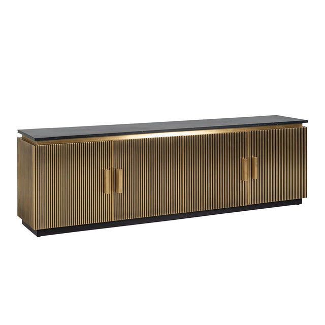 TV-dressoir Ironville 4-deuren (Gold) van Richmond Interiors – Luxe comfort op maat van PureWonen. Vraag naar de beste prijs.
