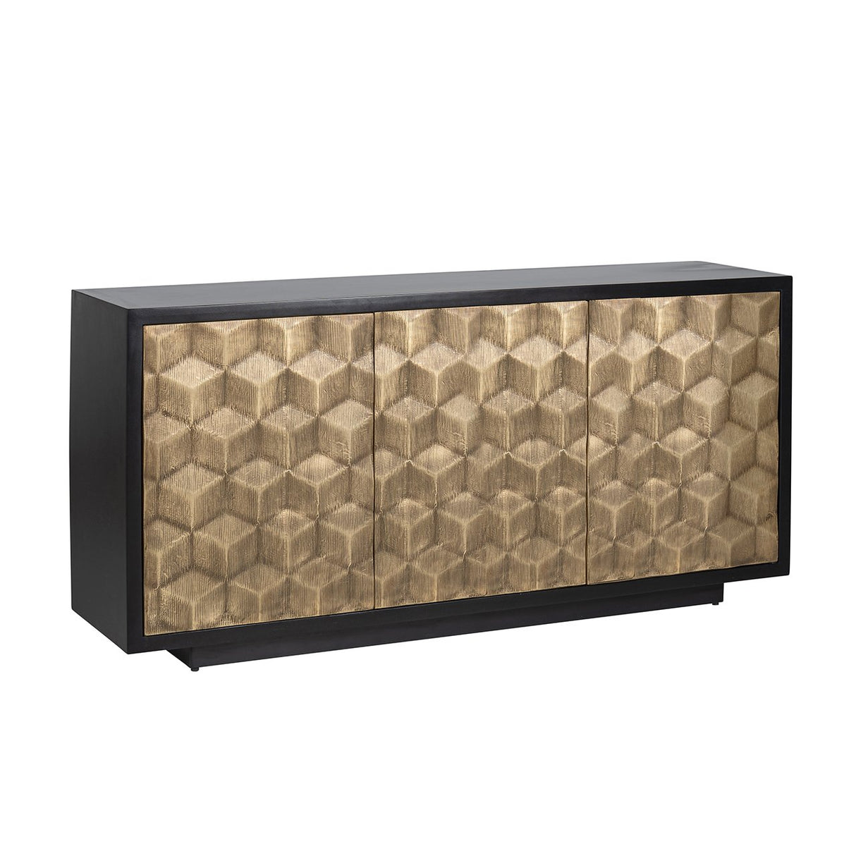 Dressoir Esher 3-deuren (Black) van Richmond Interiors – Luxe comfort op maat van PureWonen. Vraag naar de beste prijs.