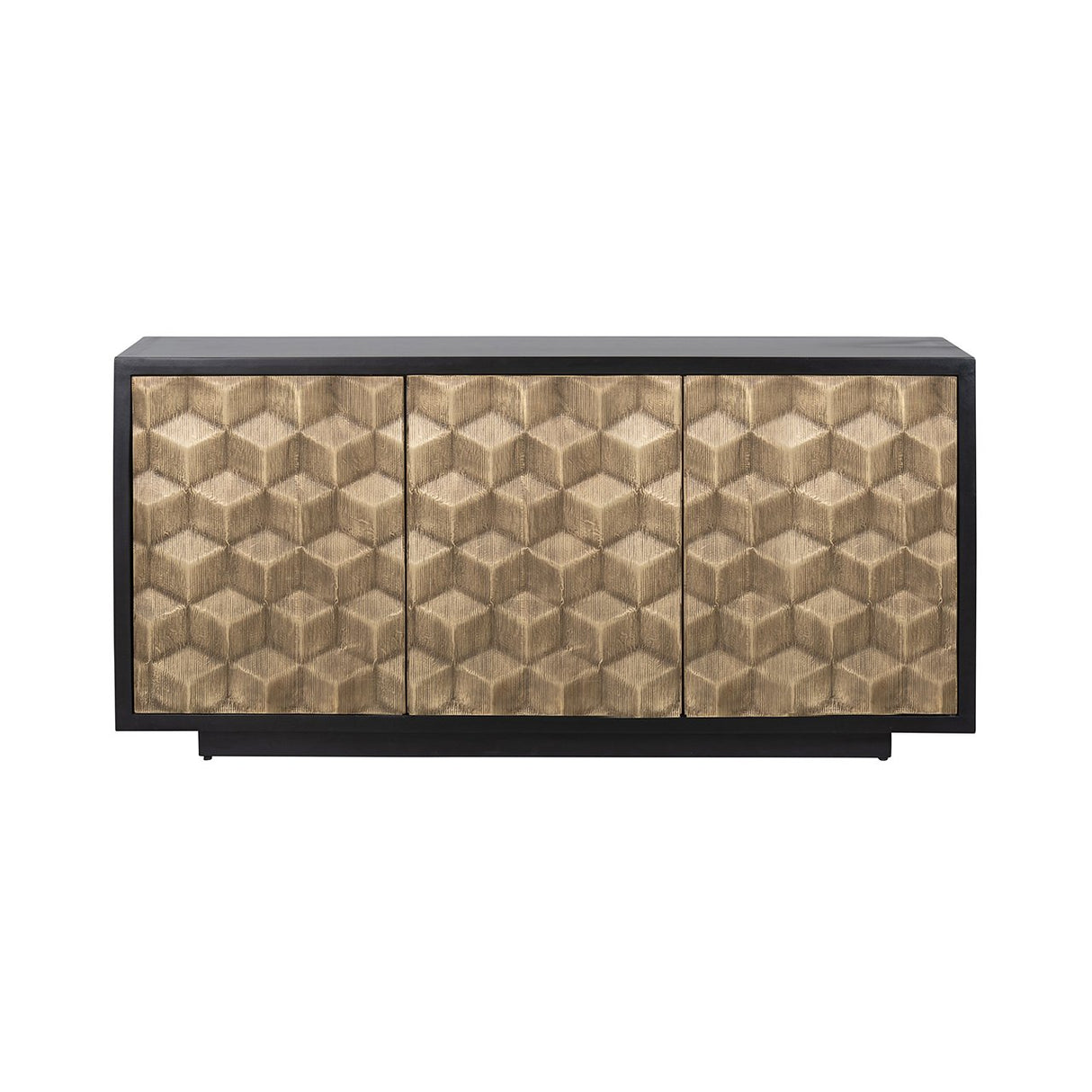 Dressoir Esher 3-deuren (Black) van Richmond Interiors – Luxe comfort op maat van PureWonen. Vraag naar de beste prijs.