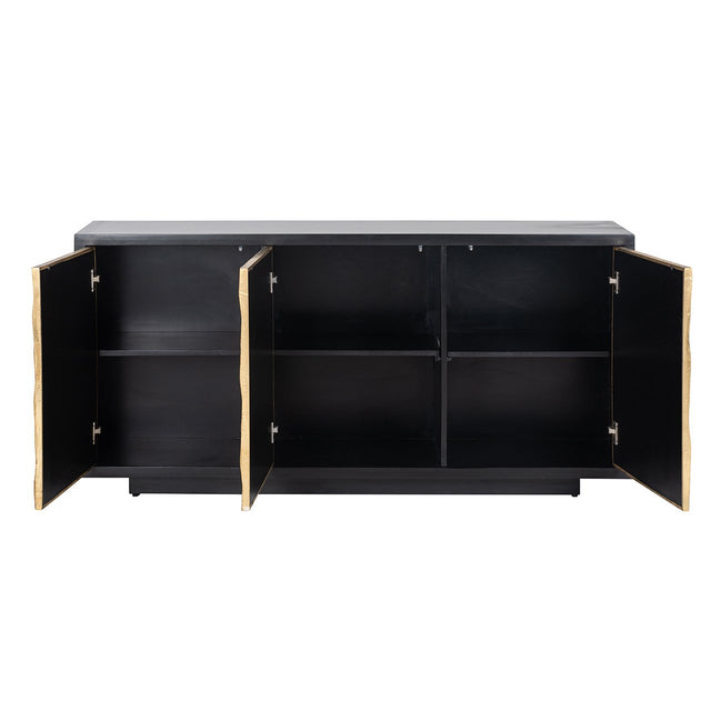 Dressoir Esher 3-deuren (Black) van Richmond Interiors – Luxe comfort op maat van PureWonen. Vraag naar de beste prijs.