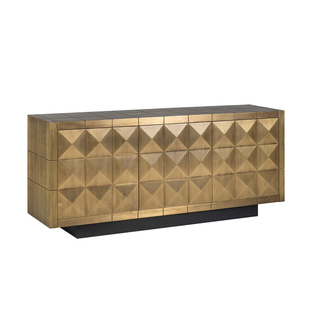 Dressoir Collada 3-deuren (Brushed Gold) van Richmond Interiors – Luxe comfort op maat van PureWonen. Vraag naar de beste prijs.