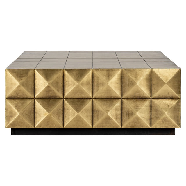 Salontafel Collada incl. glasplaat (Brushed Gold) van Richmond Interiors – Luxe comfort op maat van PureWonen. Vraag naar de beste prijs.