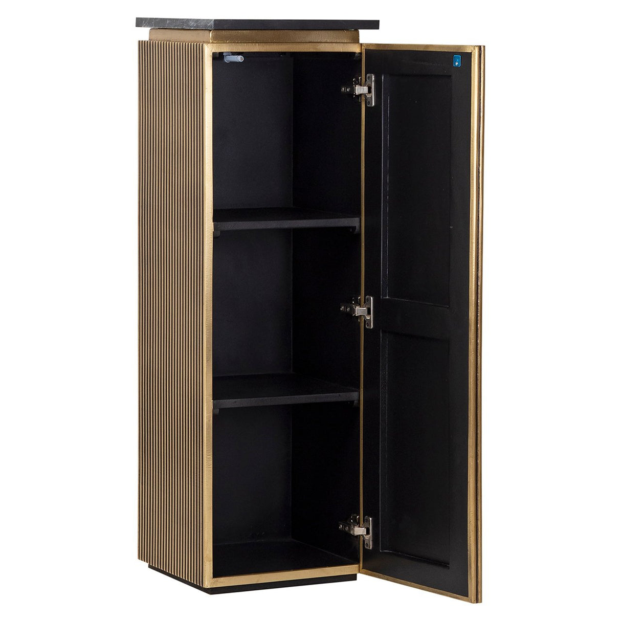 Kolom Ironville 1-deur (Black/gold) van Richmond Interiors – Luxe comfort op maat van PureWonen. Vraag naar de beste prijs.