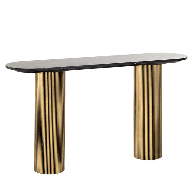 Wandtafel Dayton (Black/gold) van Richmond Interiors – Luxe comfort op maat van PureWonen. Vraag naar de beste prijs.