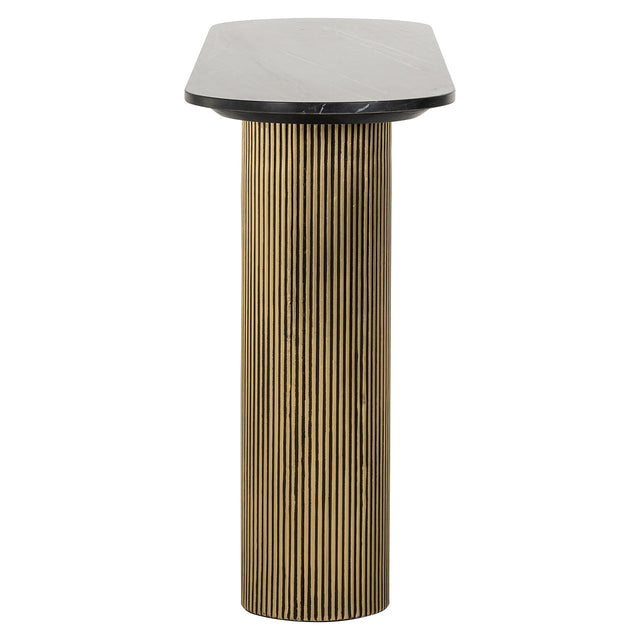 Wandtafel Dayton (Black/gold) van Richmond Interiors – Luxe comfort op maat van PureWonen. Vraag naar de beste prijs.