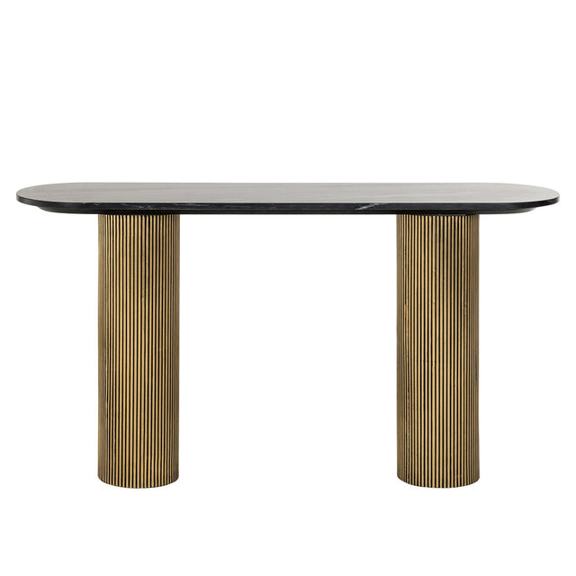 Wandtafel Dayton (Black/gold) van Richmond Interiors – Luxe comfort op maat van PureWonen. Vraag naar de beste prijs.