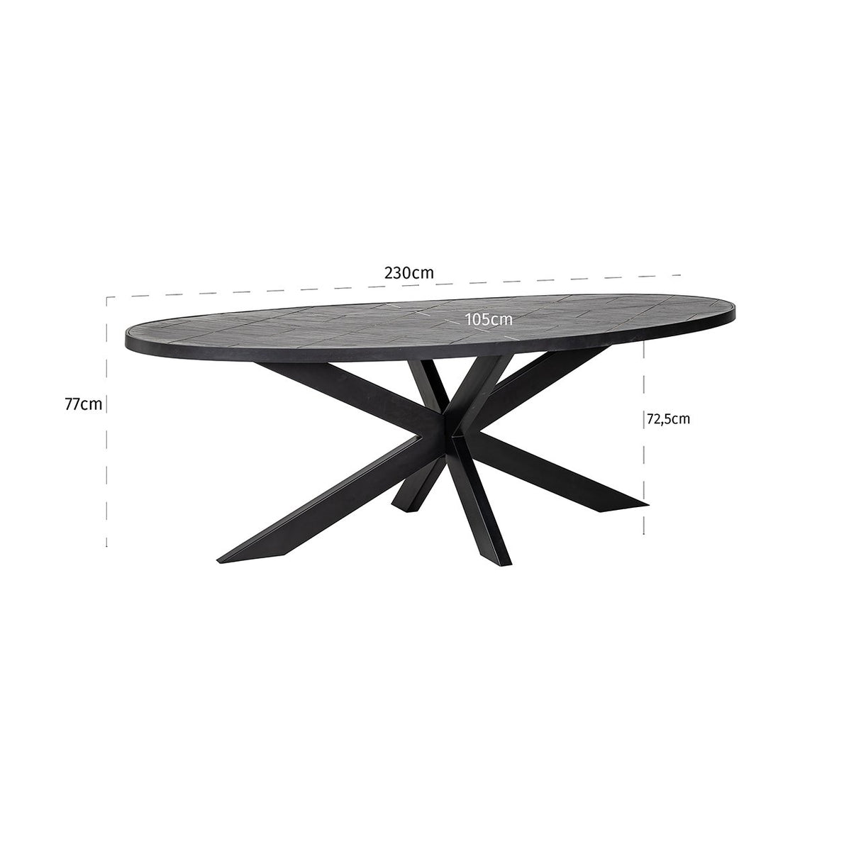 Eettafel Scotch 230 ovaal van Richmond Interiors – Luxe comfort op maat van PureWonen. Vraag naar de beste prijs.