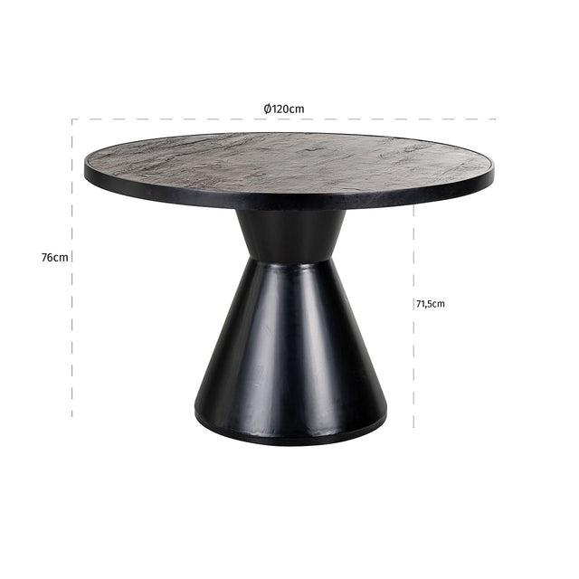 Eettafel Russel 120Ø van Richmond Interiors – Luxe comfort op maat van PureWonen. Vraag naar de beste prijs.