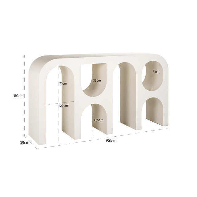 Wandtafel Bloomstone 150x80 (White) van Richmond Interiors – Luxe comfort op maat van PureWonen. Vraag naar de beste prijs.