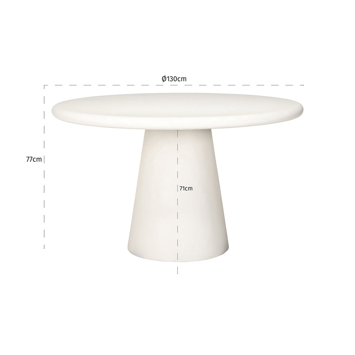 Eettafel Bloomstone (White) van Richmond Interiors – Luxe comfort op maat van PureWonen. Vraag naar de beste prijs.