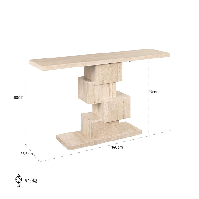 Wandtafel Arvada (Beige) van Richmond Interiors – Luxe comfort op maat van PureWonen. Vraag naar de beste prijs.
