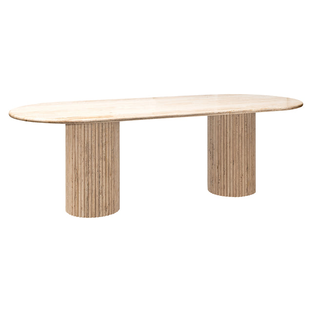 Eettafel La Cantera ovaal 240 (Beige) van Richmond Interiors – Luxe comfort op maat van PureWonen. Vraag naar de beste prijs.