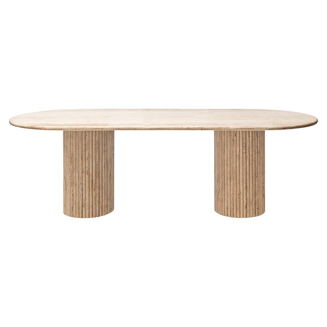 Eettafel La Cantera ovaal 240 (Beige) van Richmond Interiors – Luxe comfort op maat van PureWonen. Vraag naar de beste prijs.
