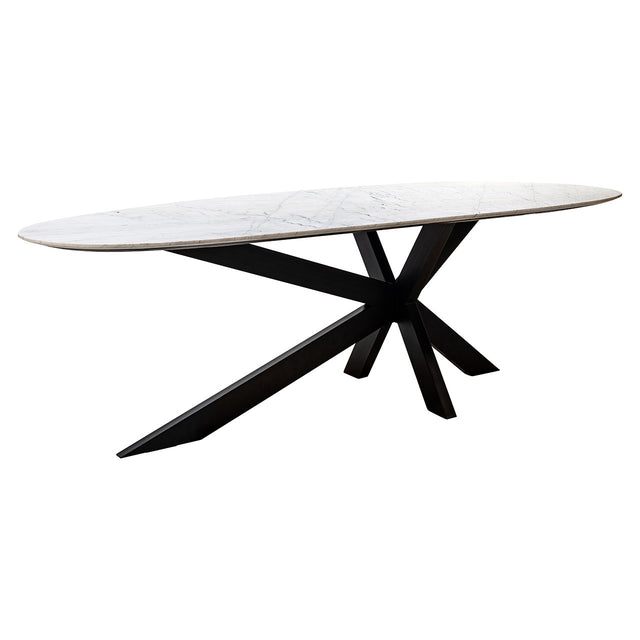 Eettafel Trocadero wit (Black/white) van Richmond Interiors – Luxe comfort op maat van PureWonen. Vraag naar de beste prijs.