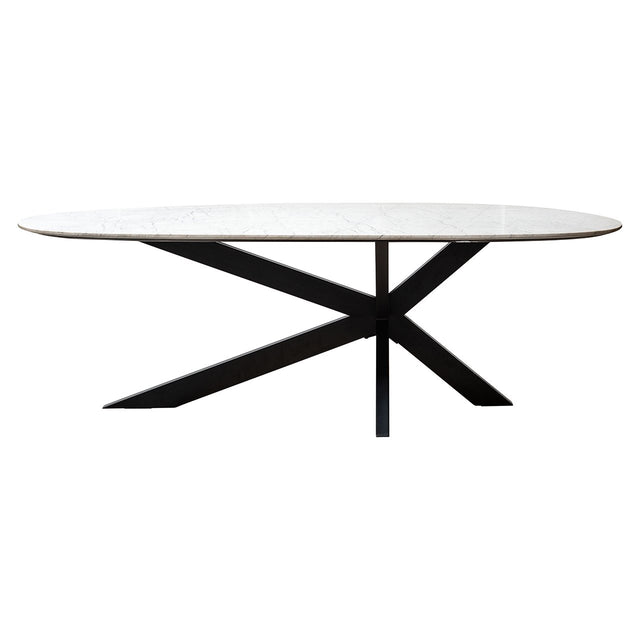 Eettafel Trocadero wit (Black/white) van Richmond Interiors – Luxe comfort op maat van PureWonen. Vraag naar de beste prijs.
