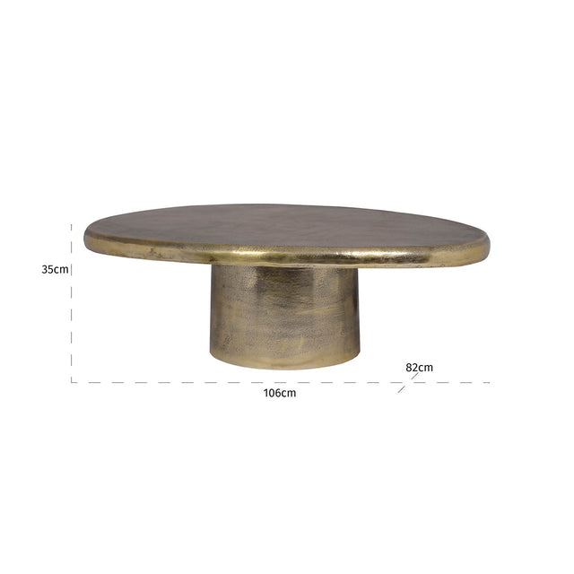 Salontafel Pulitzer (Brushed Gold) van Richmond Interiors – Luxe comfort op maat van PureWonen. Vraag naar de beste prijs.