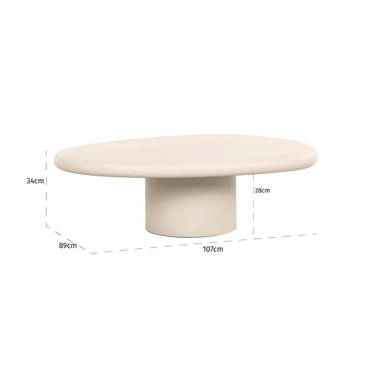 Salontafel Clayton (Beige) van Richmond Interiors – Luxe comfort op maat van PureWonen. Vraag naar de beste prijs.