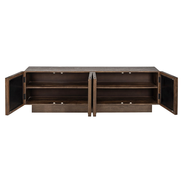 TV-dressoir Bryant 4-deuren (Brown) van Richmond Interiors – Luxe comfort op maat van PureWonen. Vraag naar de beste prijs.