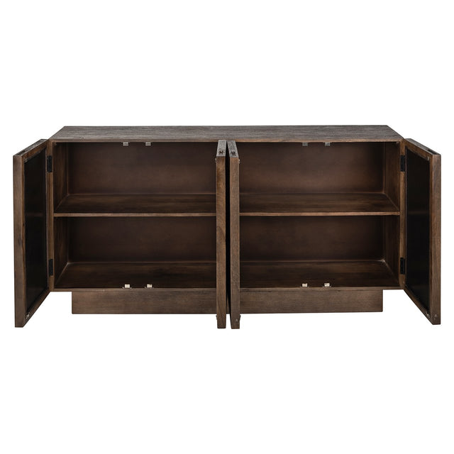 Dressoir Bryant 4-deuren (Brown) van Richmond Interiors – Luxe comfort op maat van PureWonen. Vraag naar de beste prijs.