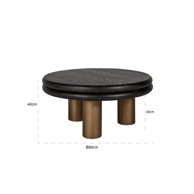 Salontafel Macaron (Black rustic) van Richmond Interiors – Luxe comfort op maat van PureWonen. Vraag naar de beste prijs.