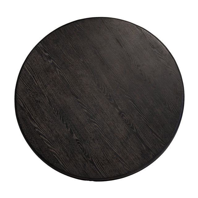 Eettafel Macaron 130Ø (Black rustic) van Richmond Interiors – Luxe comfort op maat van PureWonen. Vraag naar de beste prijs.