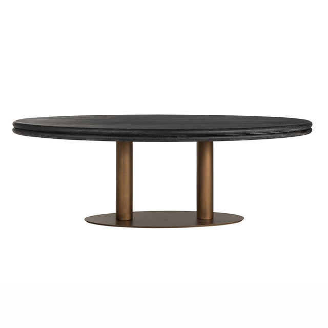 Eettafel Macaron ovaal 235 (Black rustic) van Richmond Interiors – Luxe comfort op maat van PureWonen. Vraag naar de beste prijs.