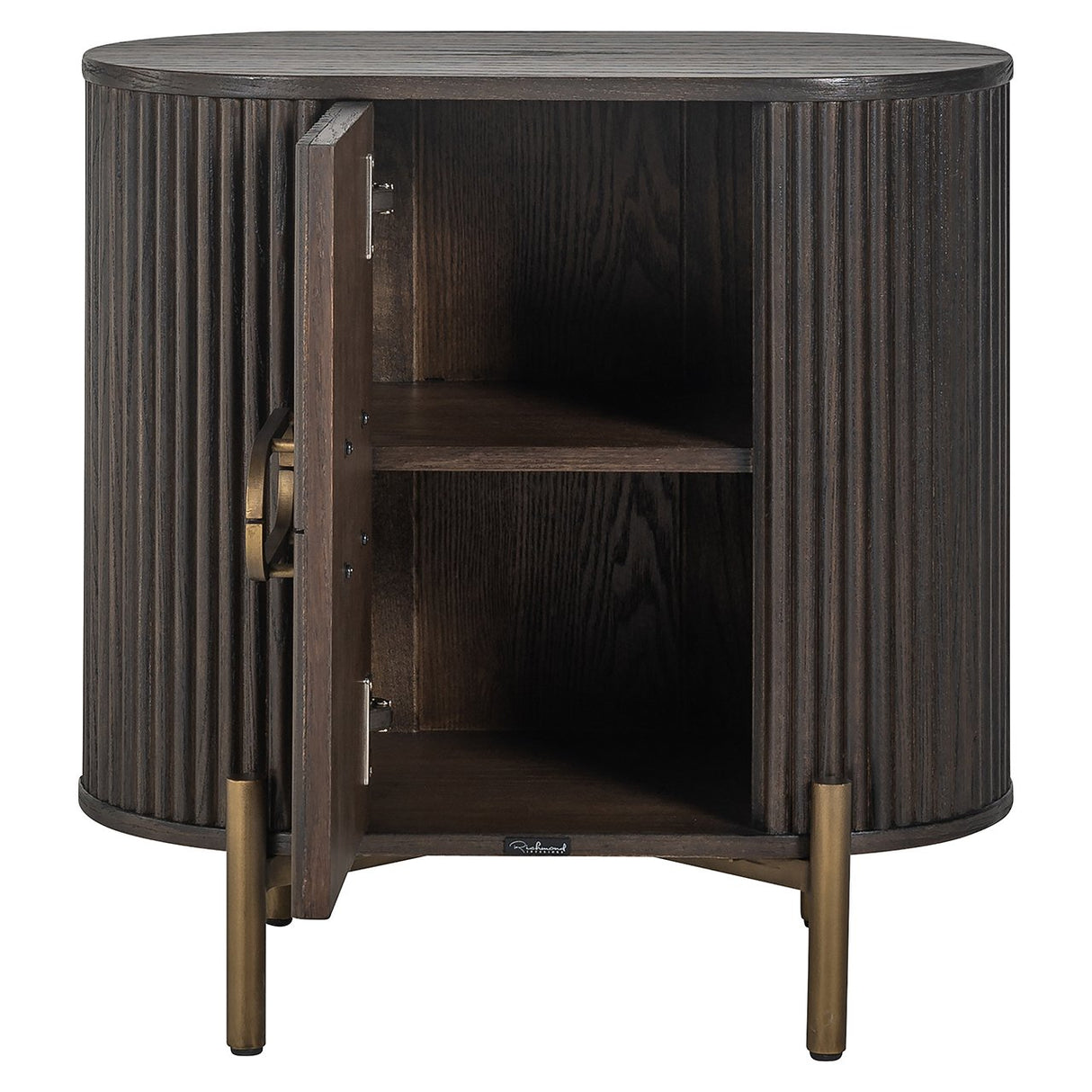 Nachtkastje Luxor 1-deur (Brown) van Richmond Interiors – Luxe comfort op maat van PureWonen. Vraag naar de beste prijs.