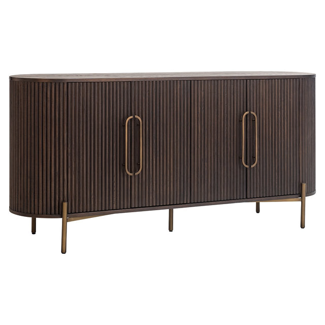 Dressoir luxor 4-deurs (Brown) van Richmond Interiors – Luxe comfort op maat van PureWonen. Vraag naar de beste prijs.