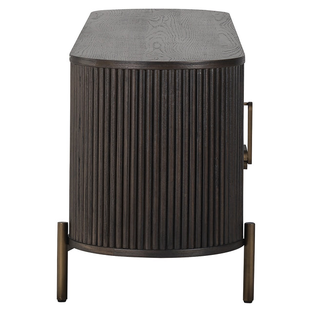 TV-dressoir Luxor 2-deuren 1-lade (Brown) van Richmond Interiors – Luxe comfort op maat van PureWonen. Vraag naar de beste prijs.