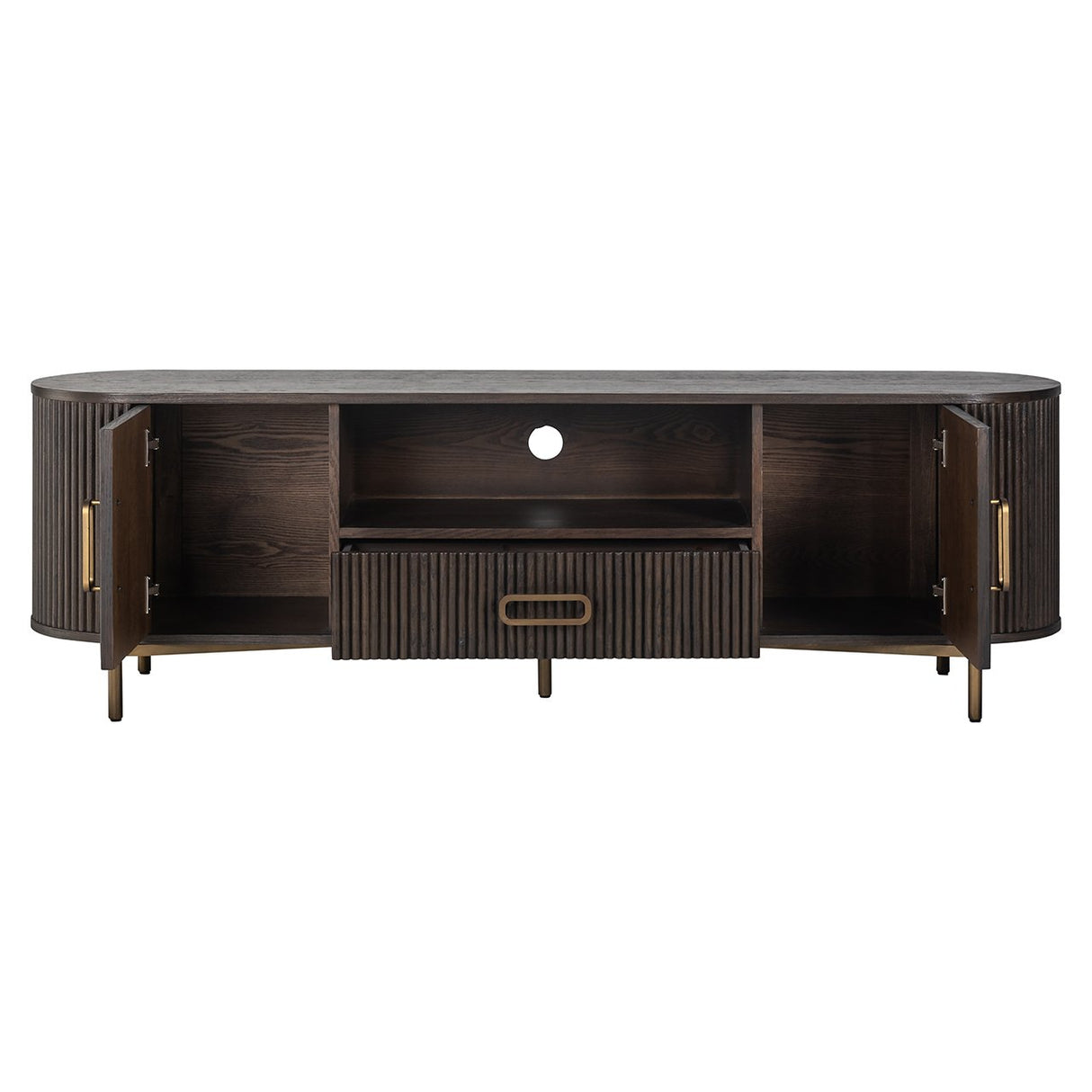 TV-dressoir Luxor 2-deuren 1-lade (Brown) van Richmond Interiors – Luxe comfort op maat van PureWonen. Vraag naar de beste prijs.