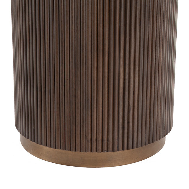 Eettafel Mayfield 120Ø (Brown) van Richmond Interiors – Luxe comfort op maat van PureWonen. Vraag naar de beste prijs.