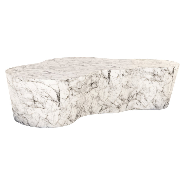 Salontafel Rockyard faux wit marmer indoor/outdoor (White) van Richmond Interiors – Luxe comfort op maat van PureWonen. Vraag naar de beste prijs.