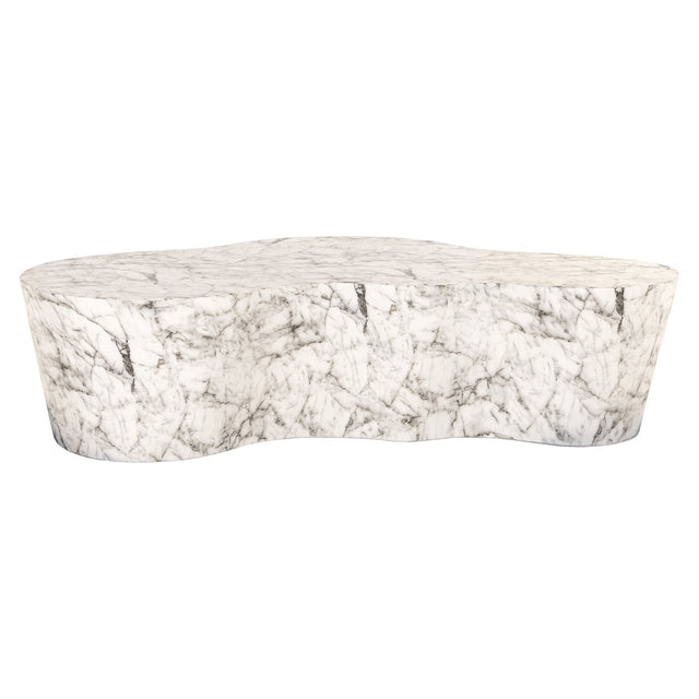 Salontafel Rockyard faux wit marmer indoor/outdoor (White) van Richmond Interiors – Luxe comfort op maat van PureWonen. Vraag naar de beste prijs.